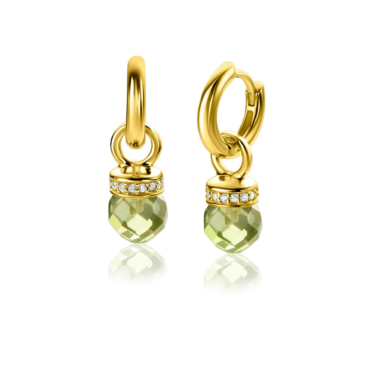 Zinzi Pendientes Chapado en Oro Zich2428
