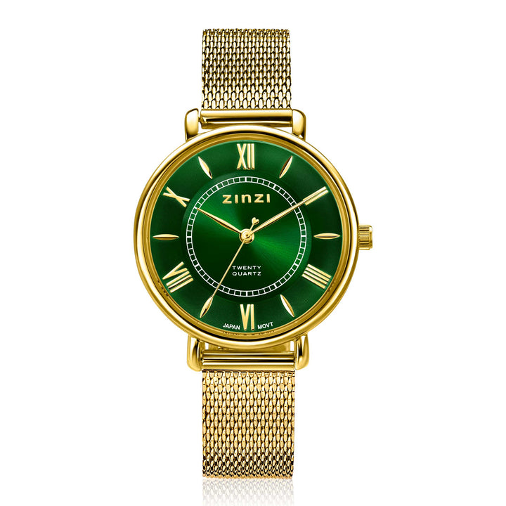 Zinzi Geelgoudkleurig Horloge Gold Plated Ziw2054