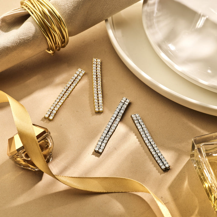 oorhangers zirkonia zilver verguld (geel)