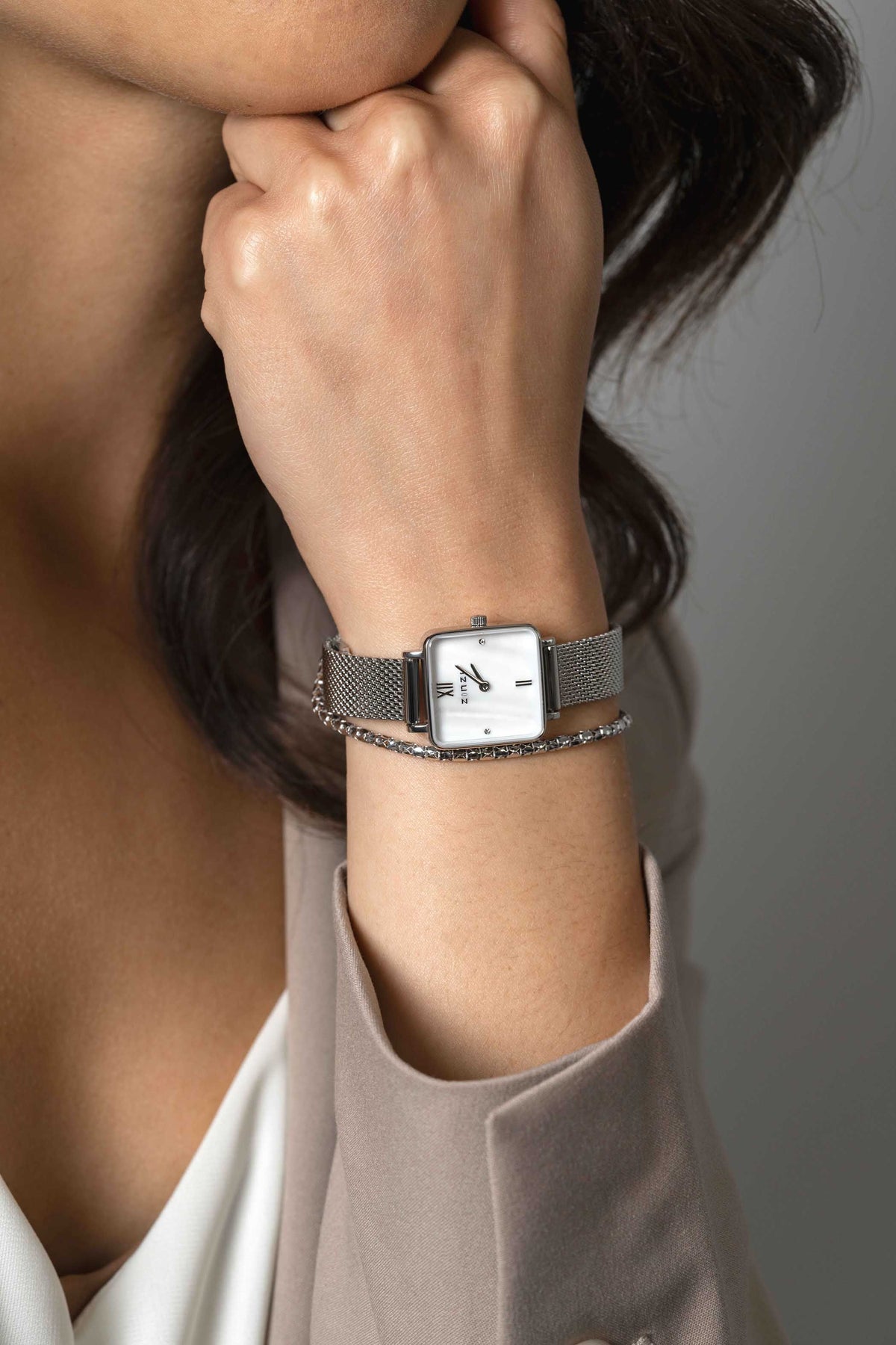 Reloj de mujer color plata acero Ziw1717