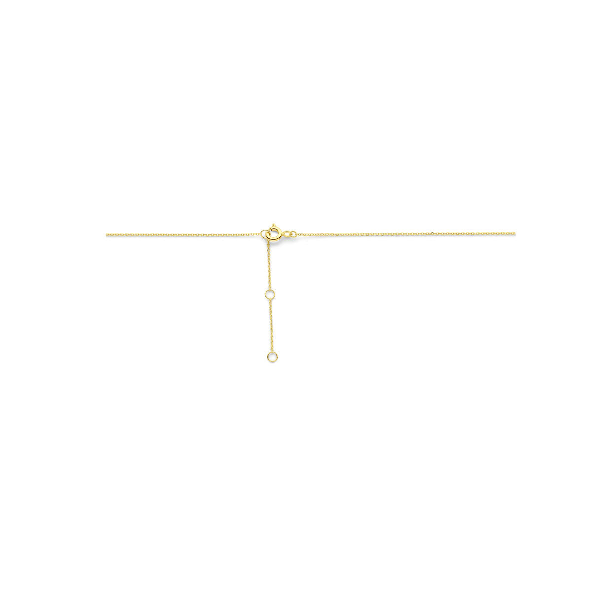 collar corazón diamante cultivado en laboratorio 0,7 mm 40 - 42 - 44 cm 0.25ct g si 14K oro amarillo