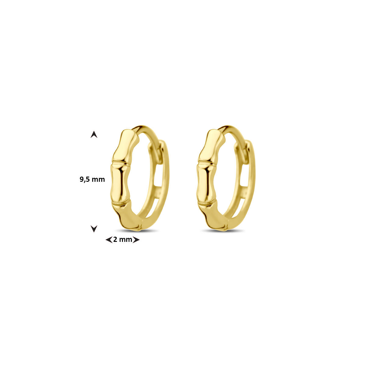aros 9,5 mm oro amarillo