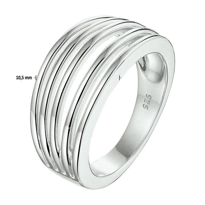 ring zilver gerhodineerd