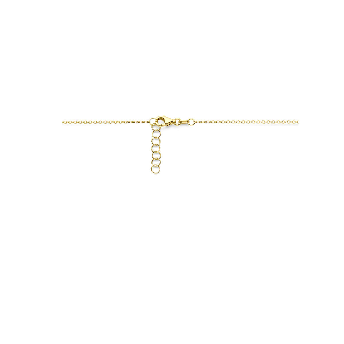 collar 42 + 2 cm poli/mat 14K oro amarillo