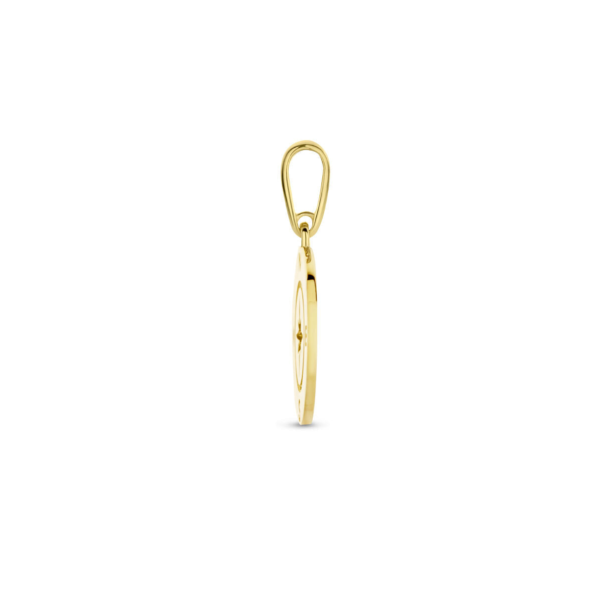 colgante compás 14K oro amarillo