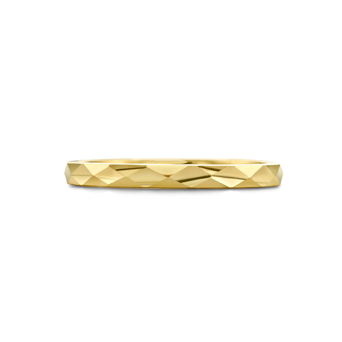 anillo engastado en oro amarillo de 14K