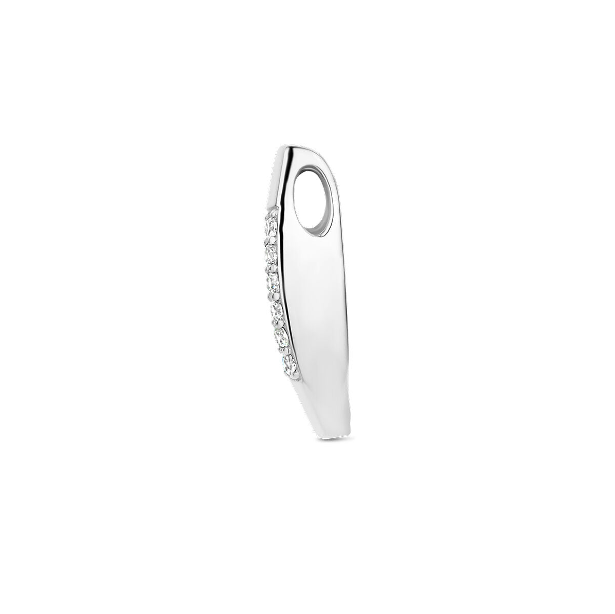 colgante de zirconia plata rodiada