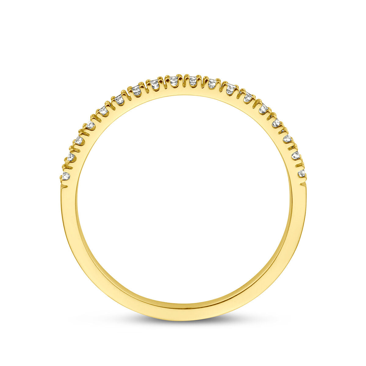 anillo diamante 0.20ct h si 14K oro amarillo