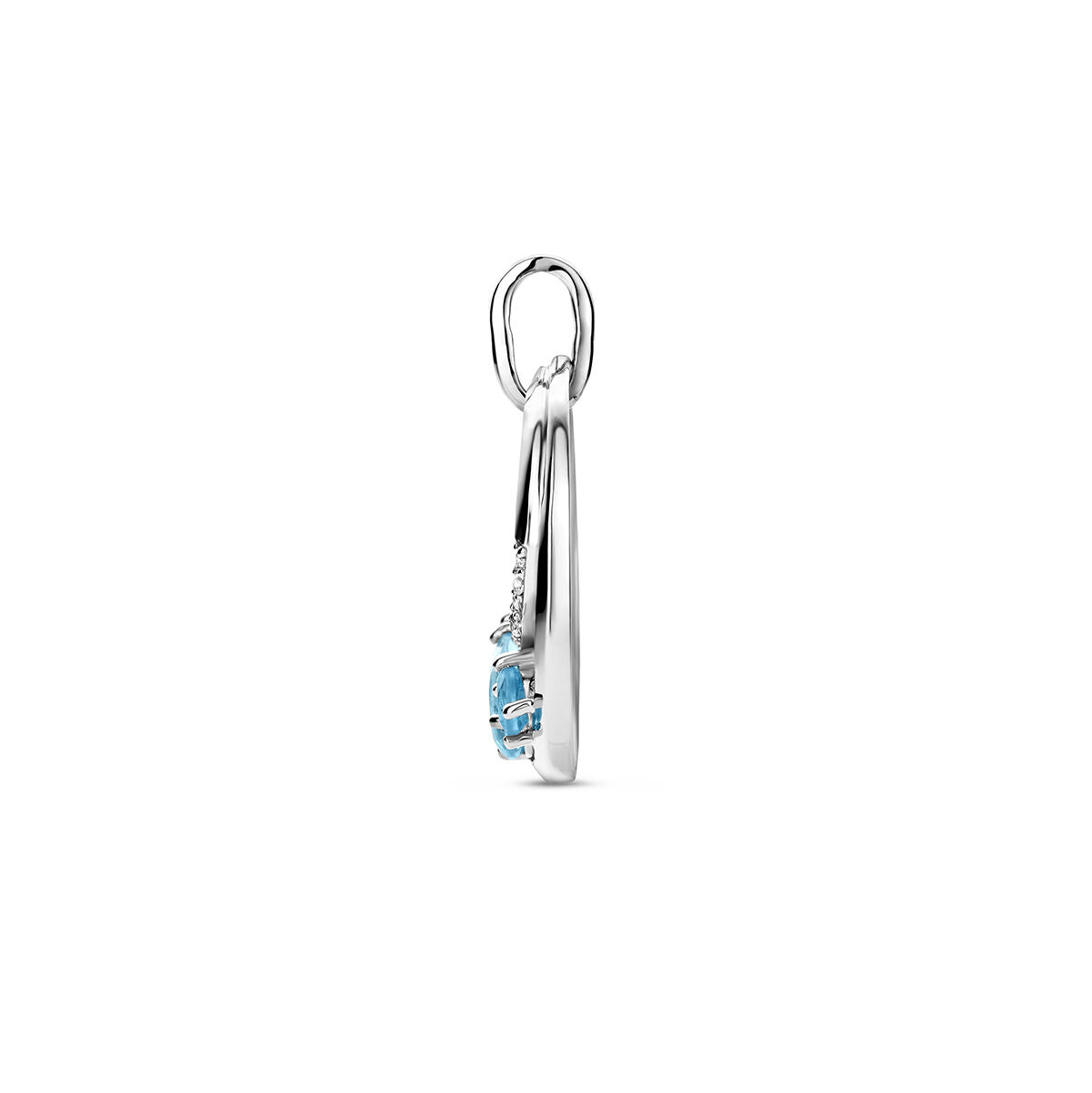 colgante topacio plata rodiado