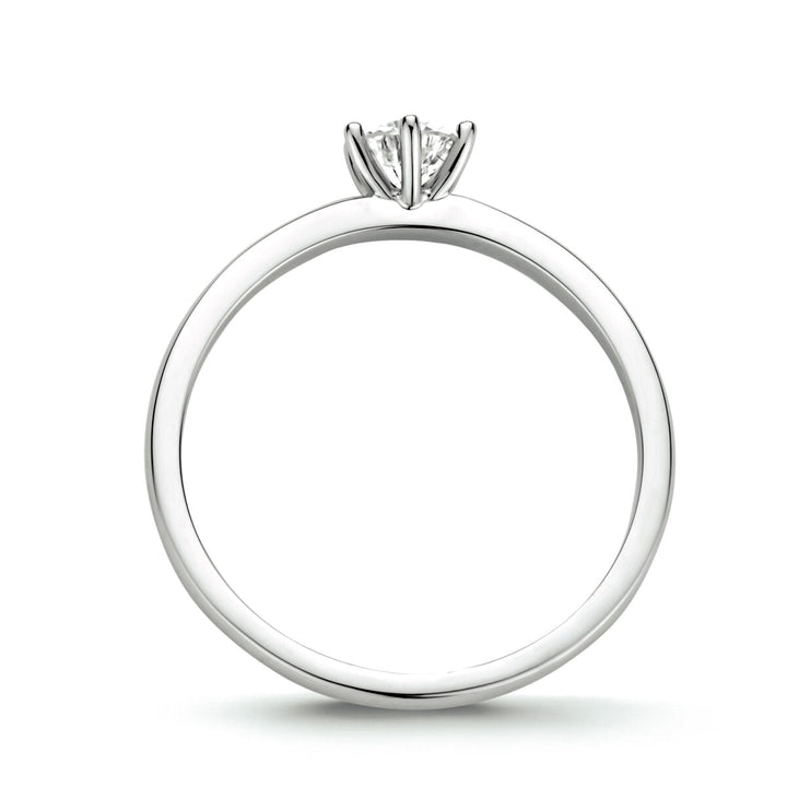 ring diamant 0.25ct h si 14K witgoud