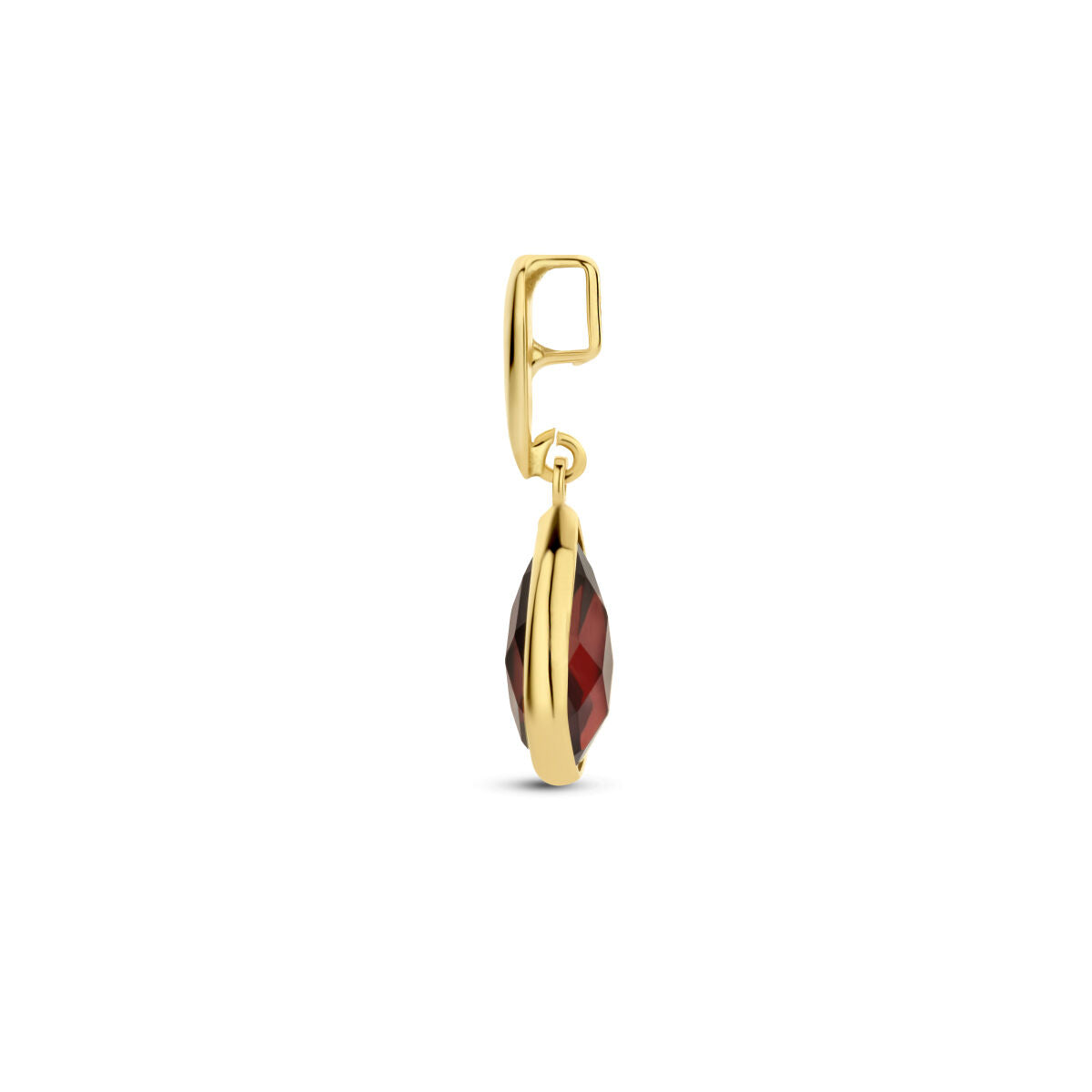 colgante granate 14K oro amarillo