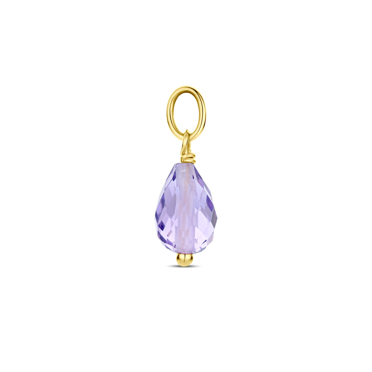 colgante de amatista 14K oro amarillo