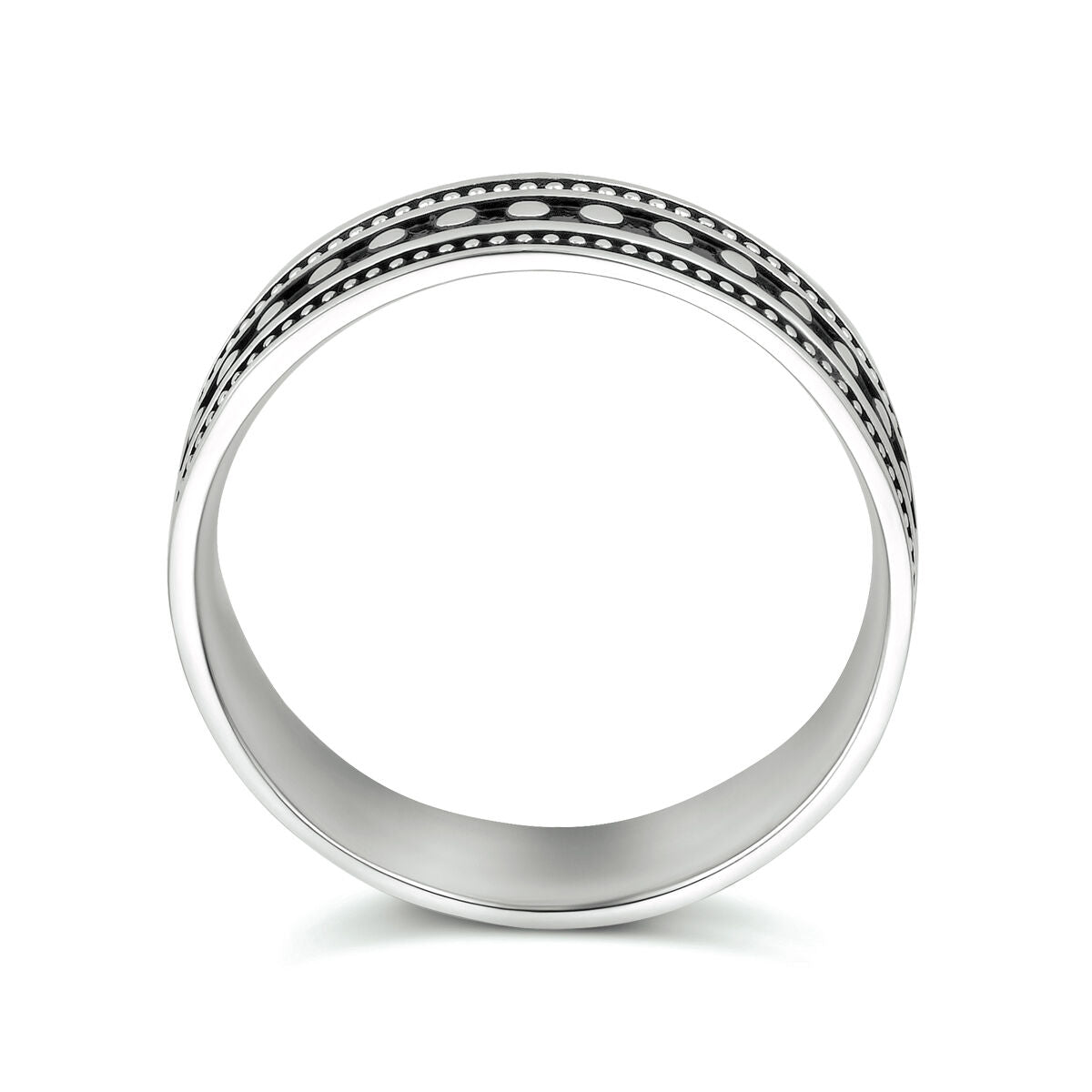 Anillo de plata oxidada