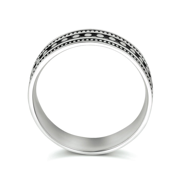 Ring oxi zilver geoxideerd