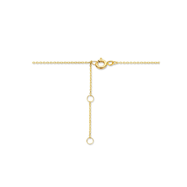 Gouden dames ketting rondjes 14K