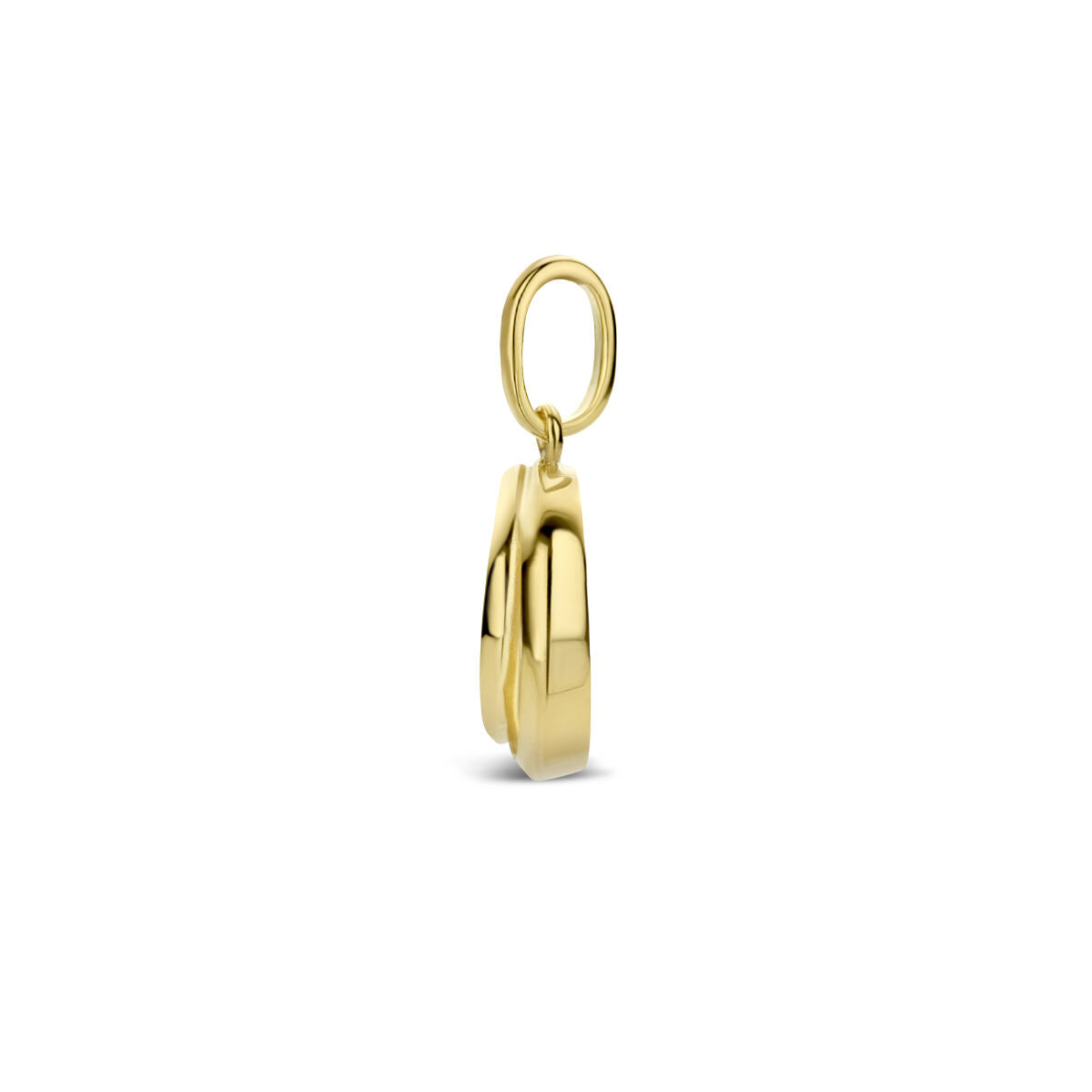 colgante círculo 14K oro amarillo