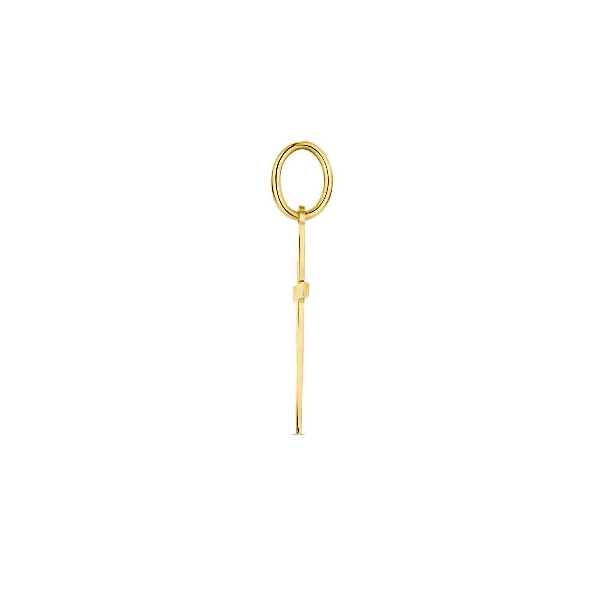 colgante cruz 14K oro amarillo