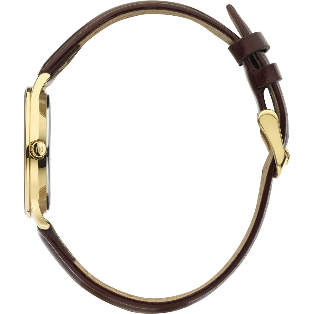 Danish design dames horloge bordeaux wijzerplaat - IV27Q1288
