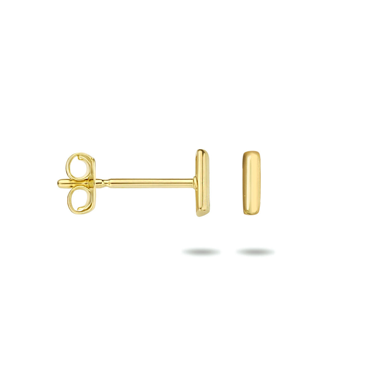 pendientes de botón 14K oro amarillo