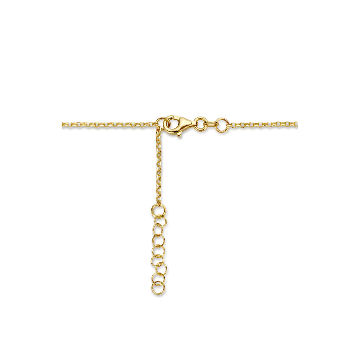 collar combinado jasseron y paperclip 3,5 mm 42 + 2 cm oro amarillo 14K
