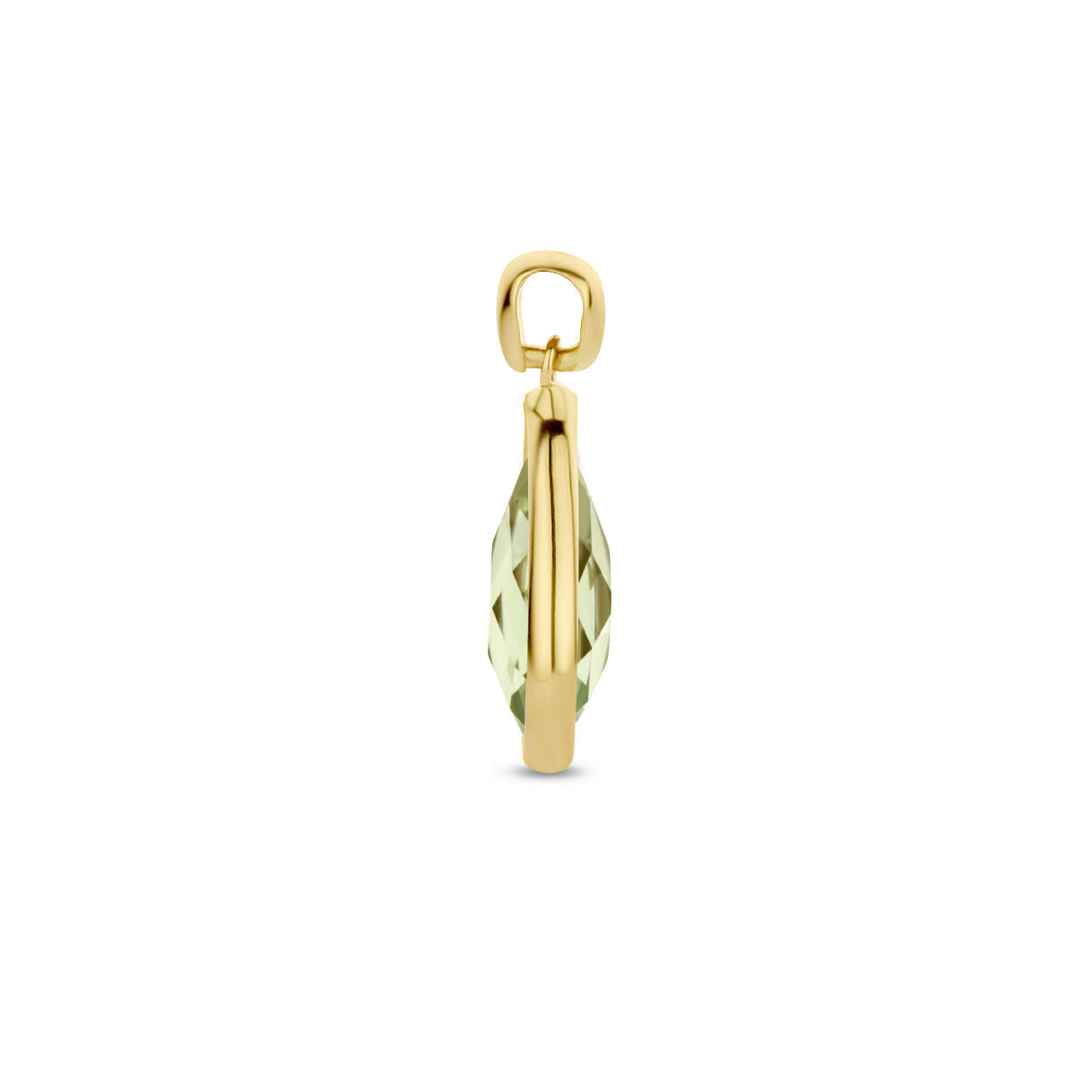 colgante verde amatista 14K oro amarillo