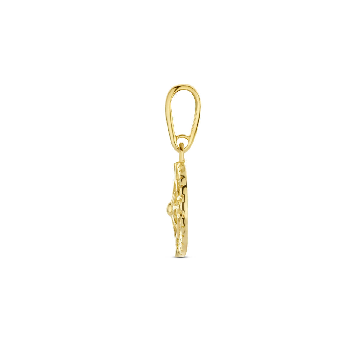 colgante compás 14K oro amarillo