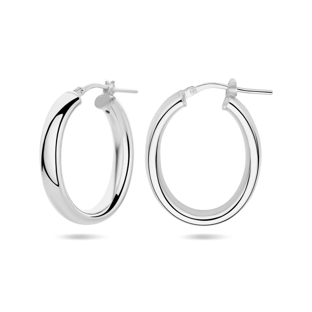 aros media caña plata rodiada