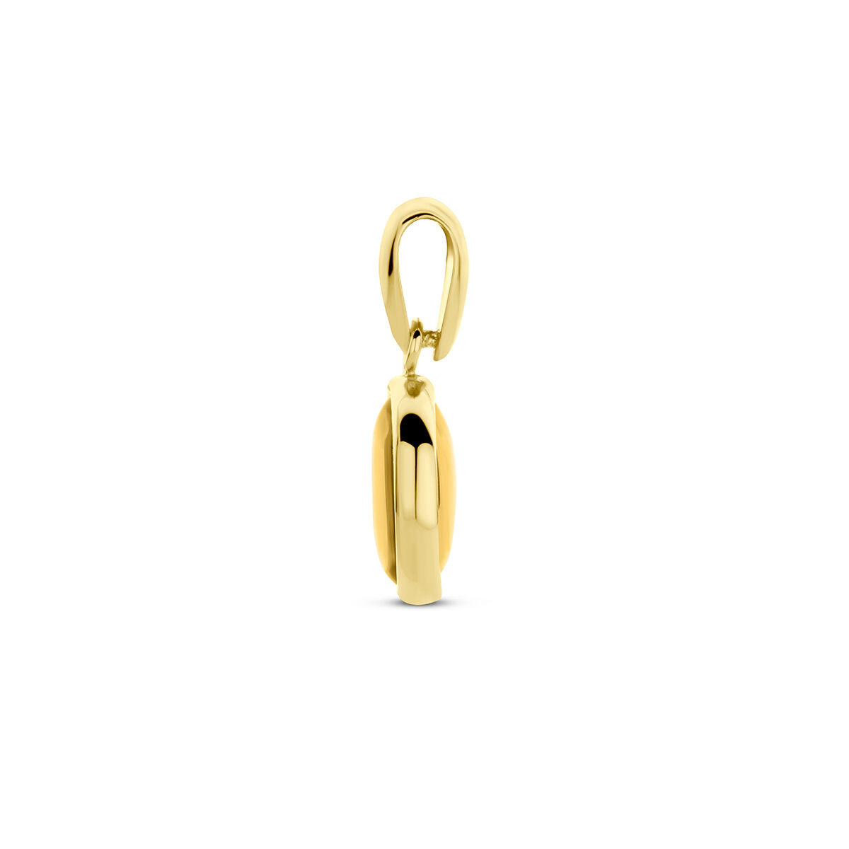 colgante de citrino en oro amarillo de 14K