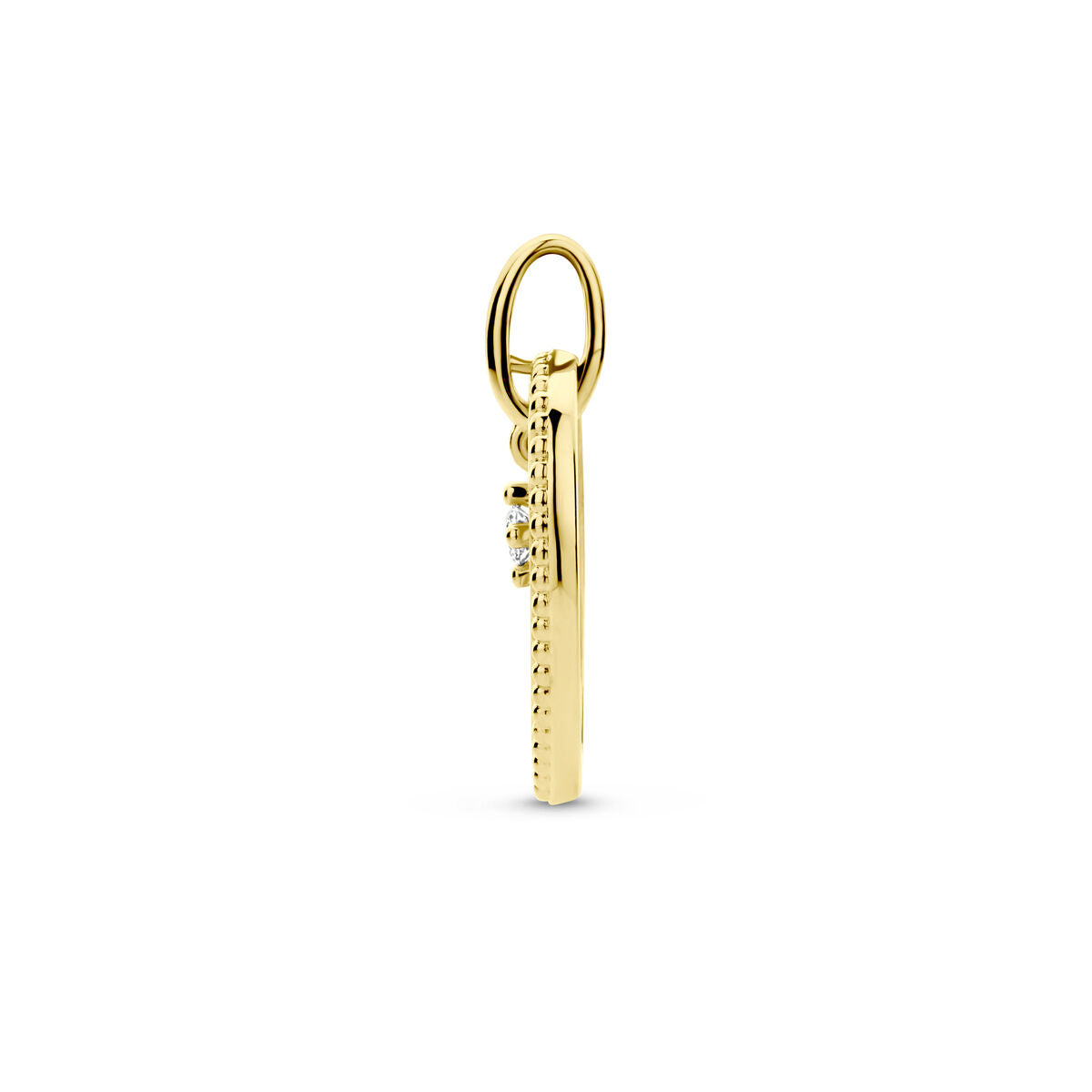 colgante diamante 0.06ct h si oro amarillo 14K