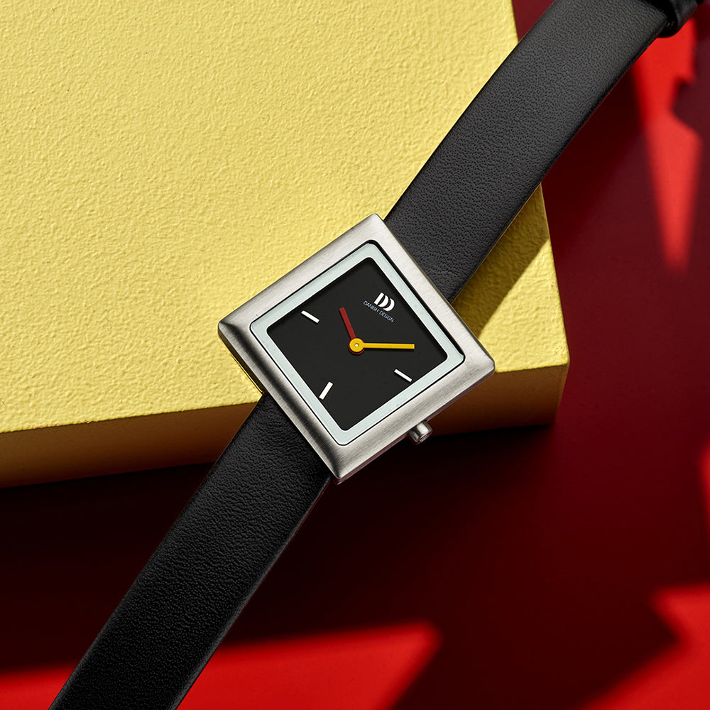 Reloj de mujer diseño danés esfera negra - IV13Q1286