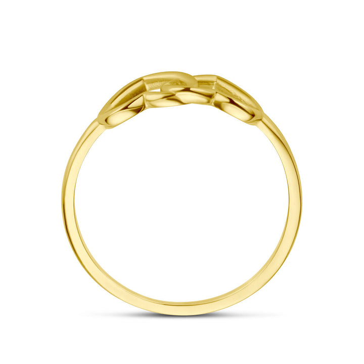 ring hartjes 14K geelgoud