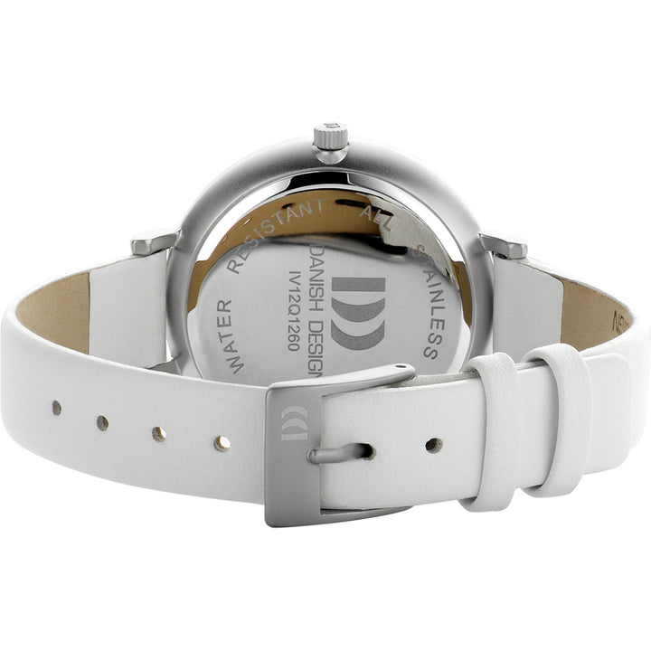 Danish design dames horloge witte wijzerplaat - IV12Q1260