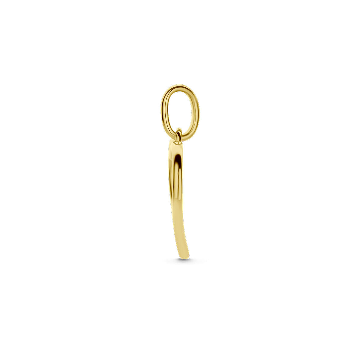 colgante corazones circonita 14K bicolor oro amarillo/blanco