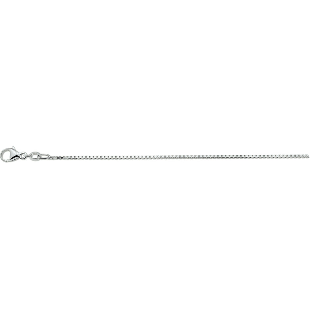 Collar veneciano de 1,1 mm en plata con cierre de langosta.