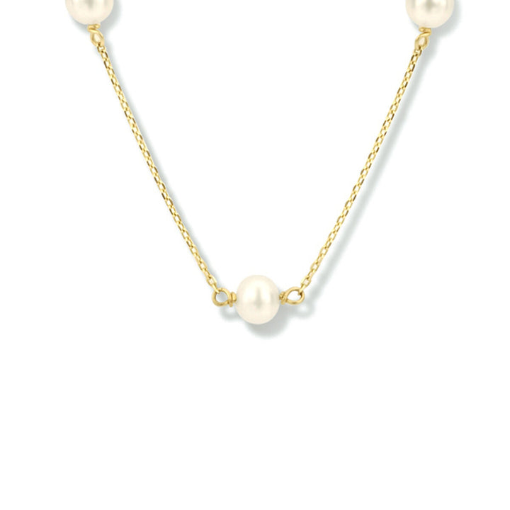 collier parel 40 - 42 - 44 cm 14K geelgoud