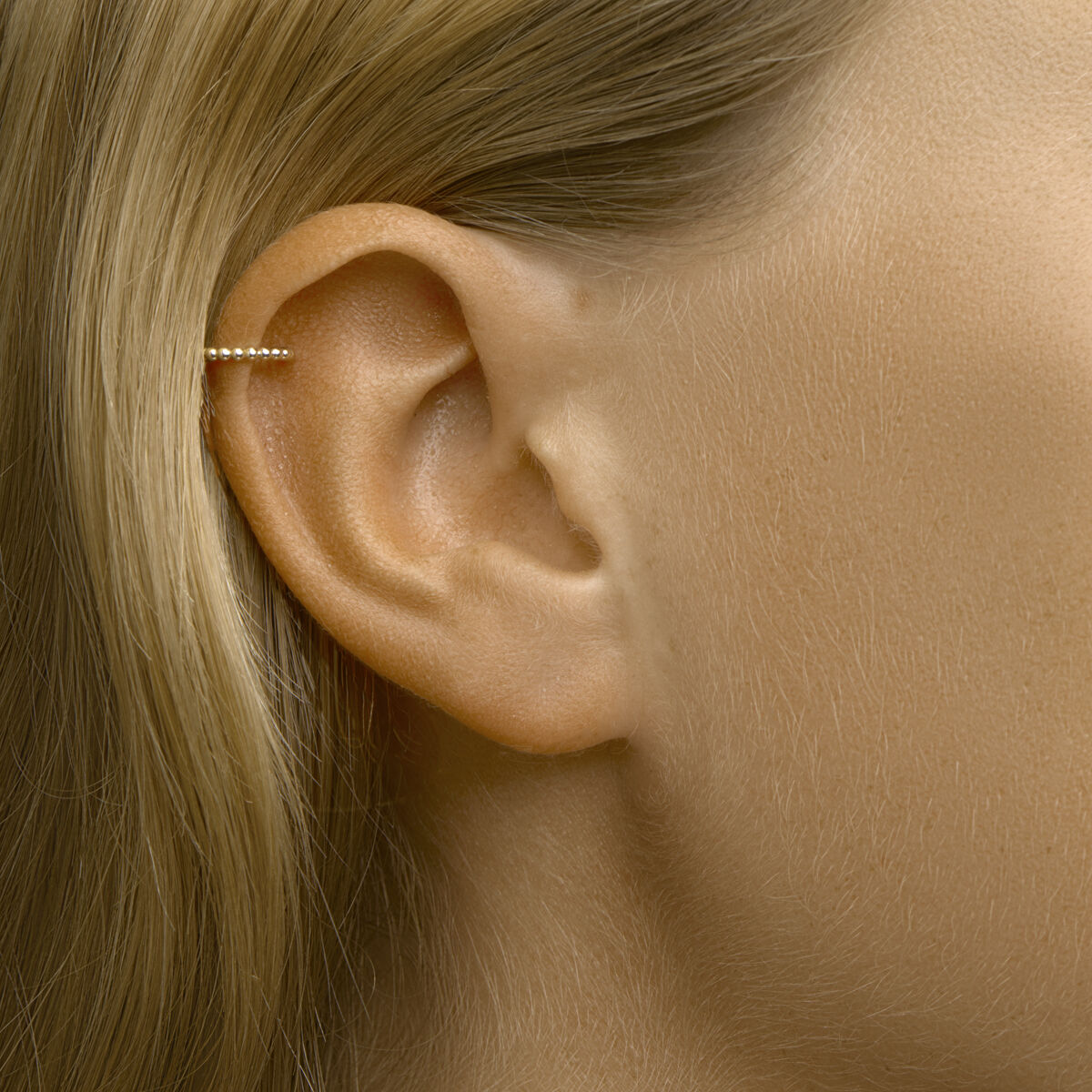earcuff bolitas por unidad oro amarillo 14K
