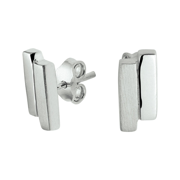 oorknoppen zilver gerhodineerd