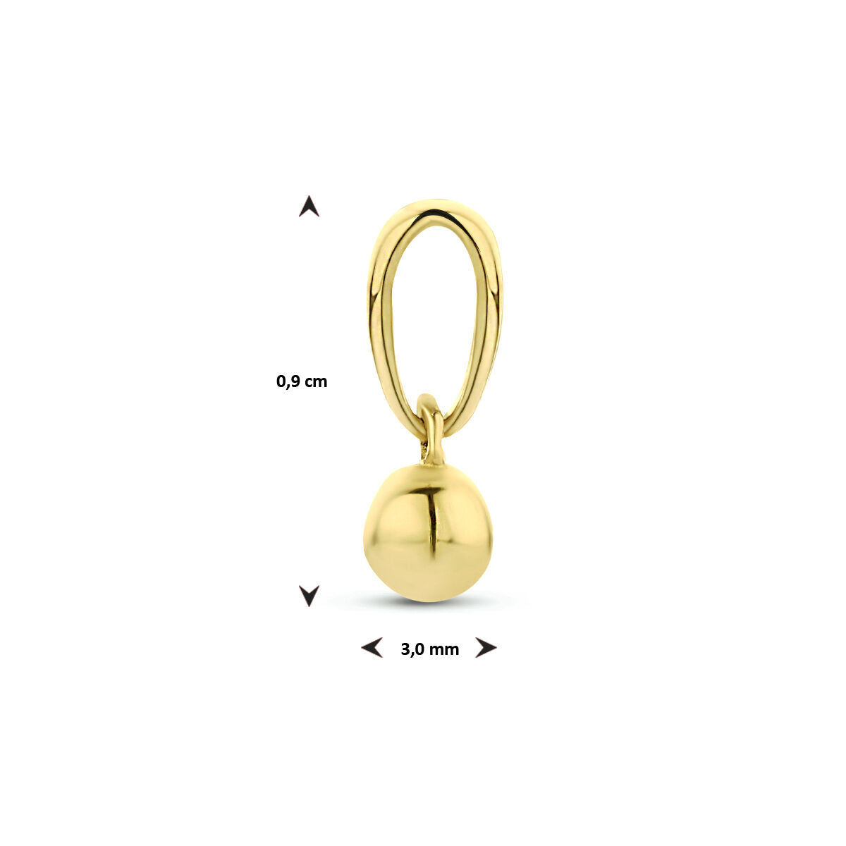 colgante bolita 14K oro amarillo