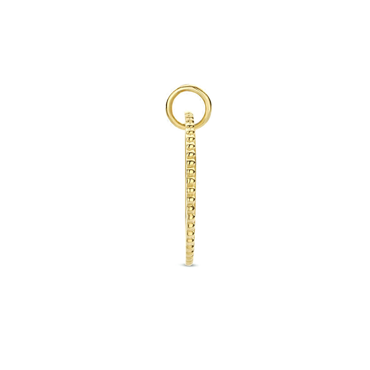 colgante redondo en oro amarillo de 14K