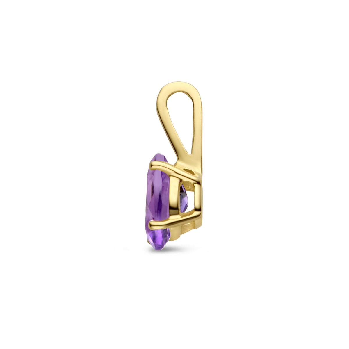 colgante con piedra de nacimiento 14K oro amarillo