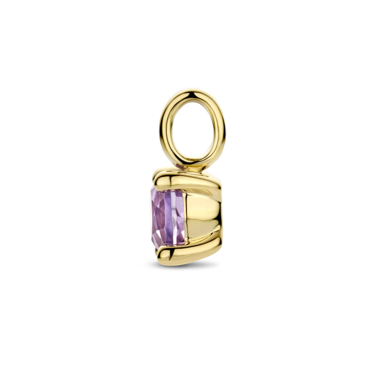 colgante de amatista 14K oro amarillo