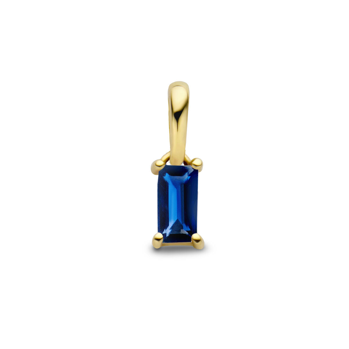 colgante con piedra de nacimiento en oro amarillo 14K