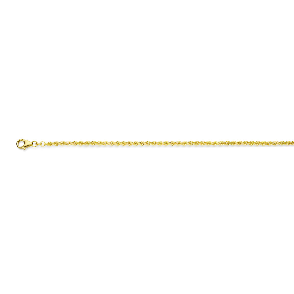cordón de 2,7 mm en oro amarillo macizo de 14 quilates.