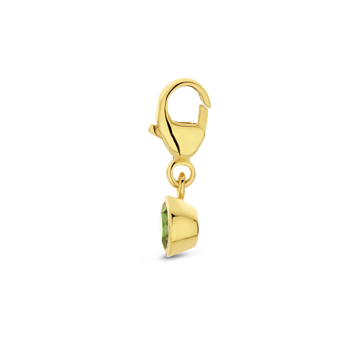charm con piedra de nacimiento en oro amarillo de 14K