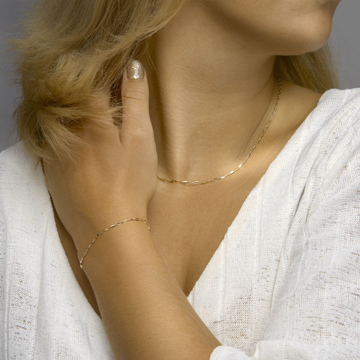 pulsera placas 1,5 mm 16 - 17 - 18 cm 14K oro amarillo