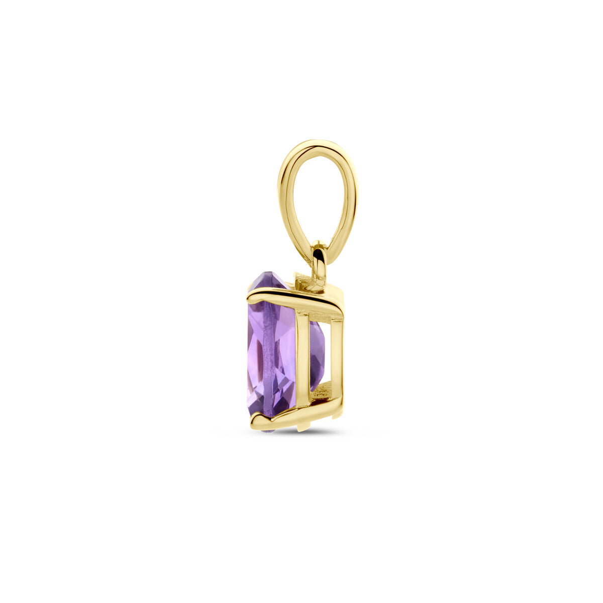 colgante amatista 14K oro amarillo