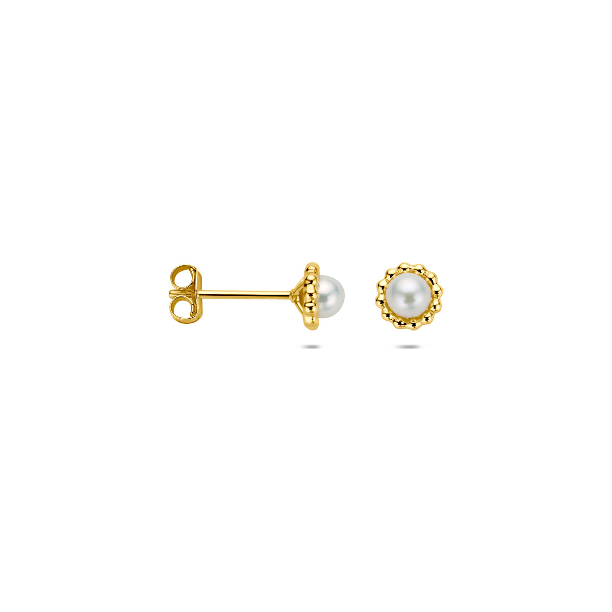 oorknoppen parel 14K geelgoud