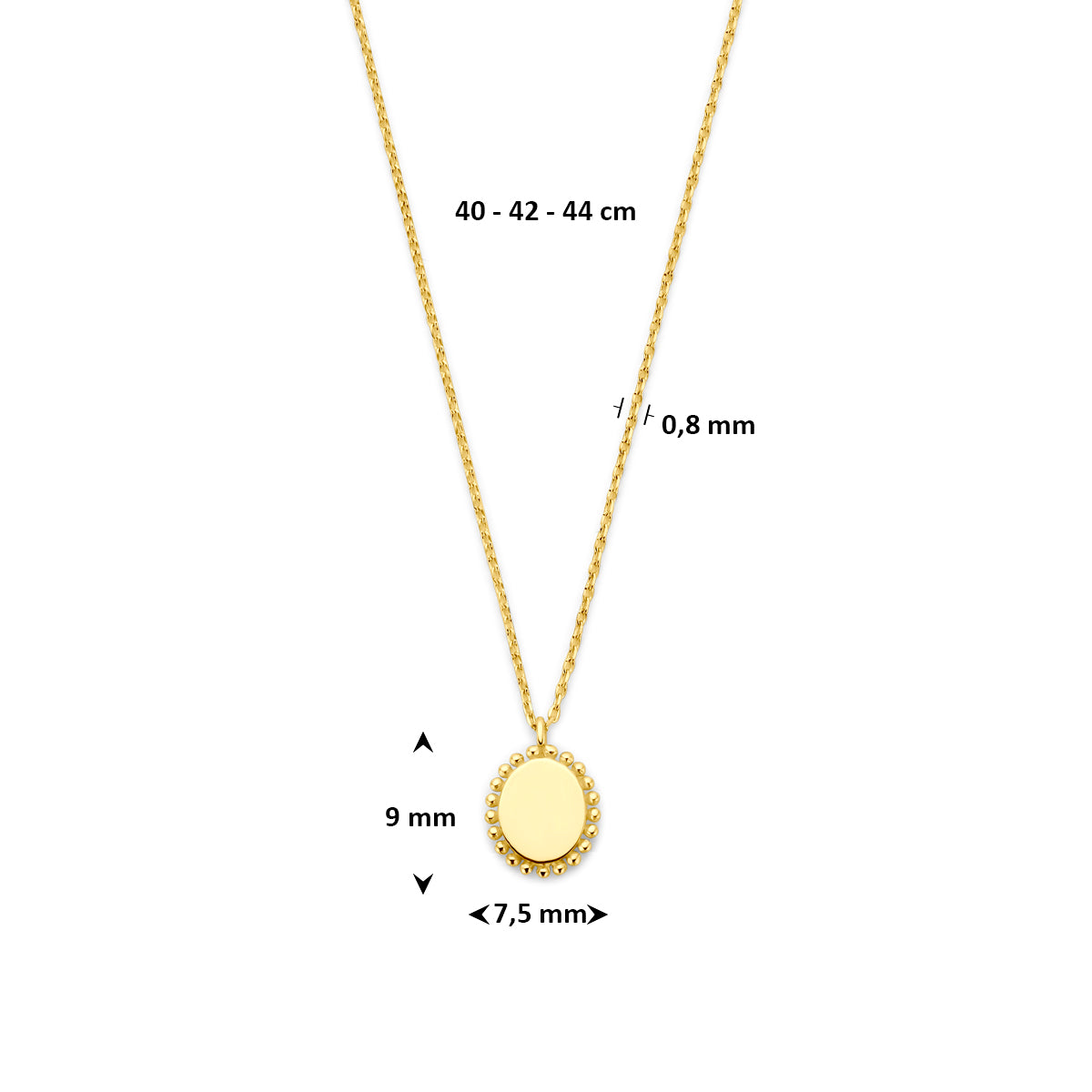 collier 14K geelgoud