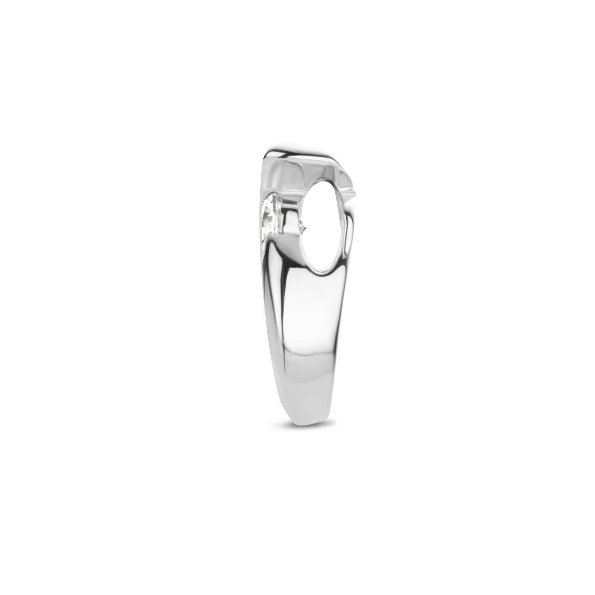 colgante gota de circonita plata rodiada