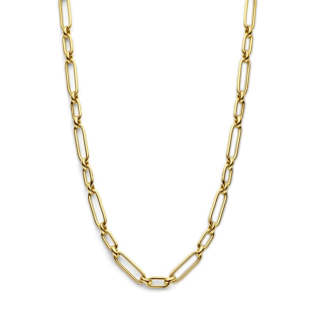 collier 6,0 mm 42 + 3 cm 3 micron zilver verguld (geel)